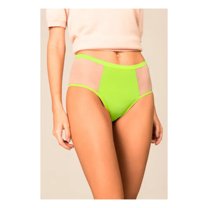 Pantys Culotte Menstruelle Taille Haute - Flux Abondant | Vert