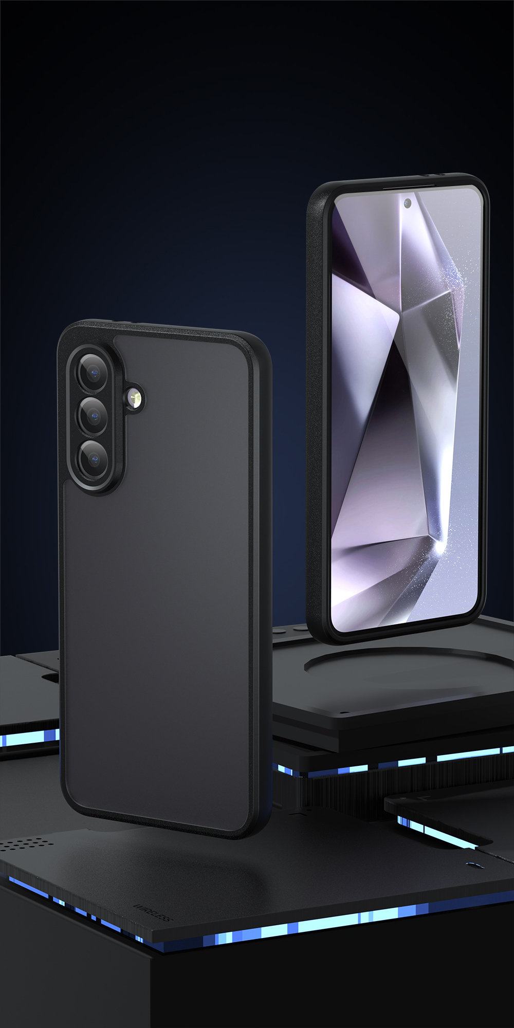 Samsung Galaxy A56 Hybrid Hardcase Hülle TPU Bumper   Kunststoff Rückseite - Schwarz