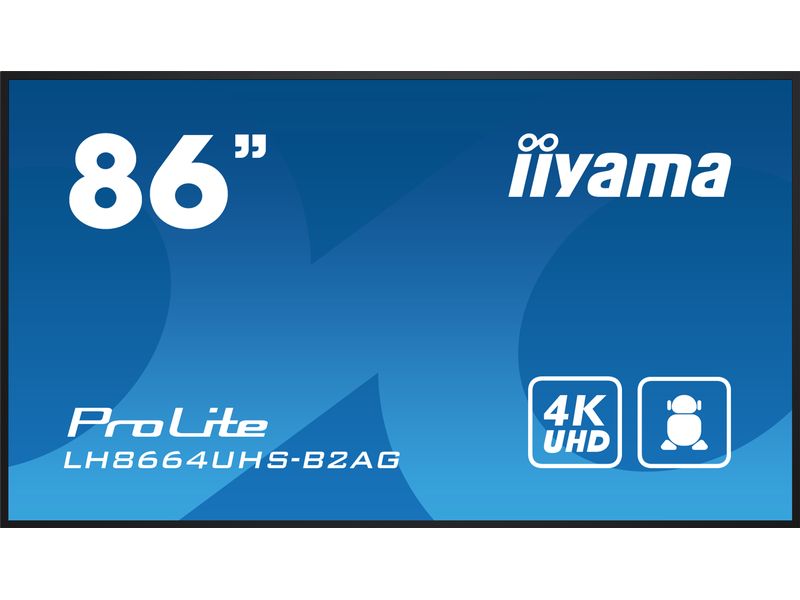 iiyama Public Display ProLite LH8664UHS-B2AG 86 