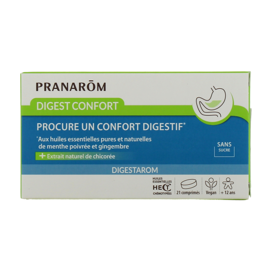Pranarom Digest Confort : menthe poivrée et gingembre - Aromathérapie