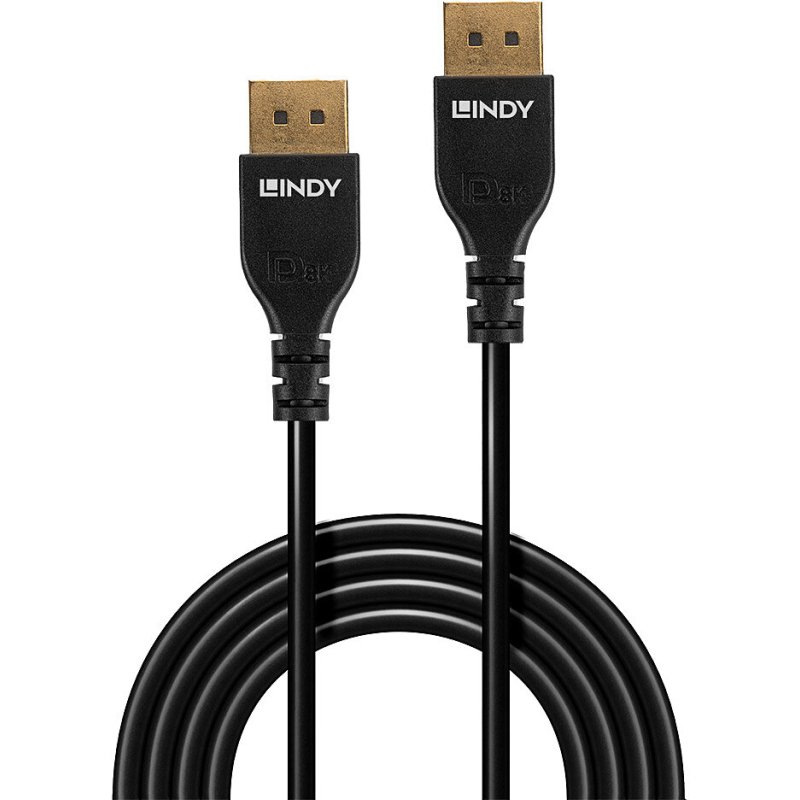 Lindy Câble Slim DisplayPort 1.4, 0.5m