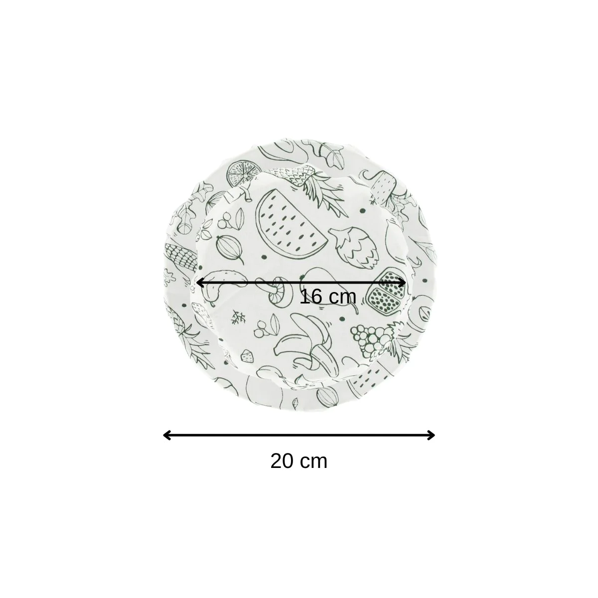 Lot de 3 films étirables réutilisables en coton Eco Friendly Fackelman