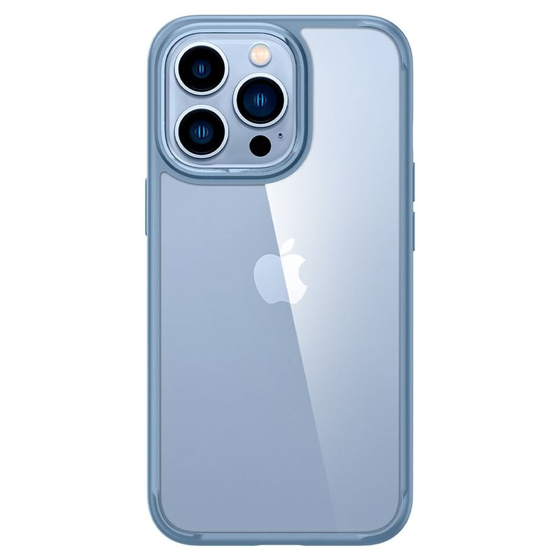 iPhone 13 Pro Ultra Hybrid Case Hülle Vergilbungsfrei (ACS04132) - Transparent / Blau