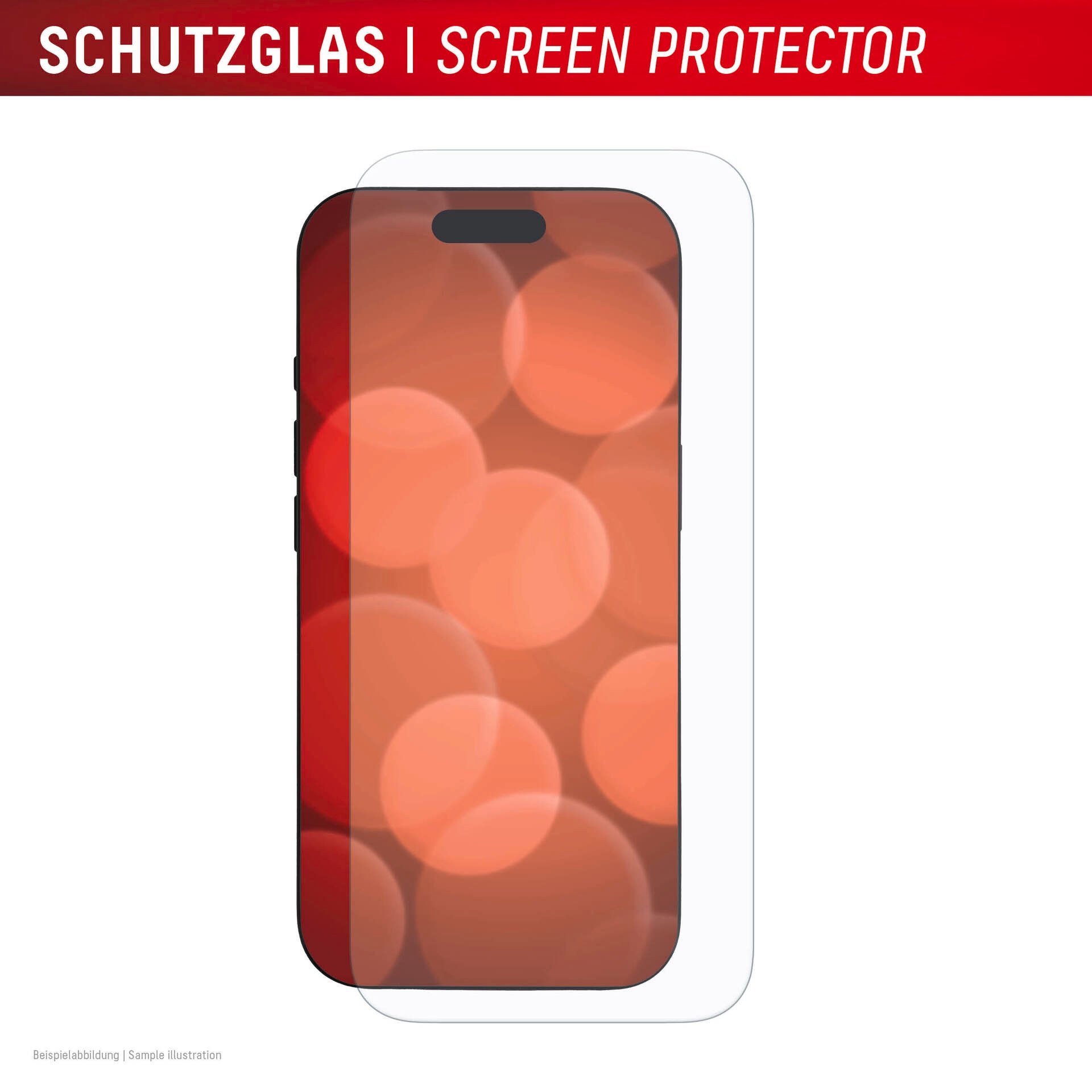 Displex Displayschutzglas »Real Glass Screen Protector inkl. Case« für Apple iPhone 17 Pro Displayschutzfolie, Schutzfolie, Bildschirmschutz, kratz- & stossfest