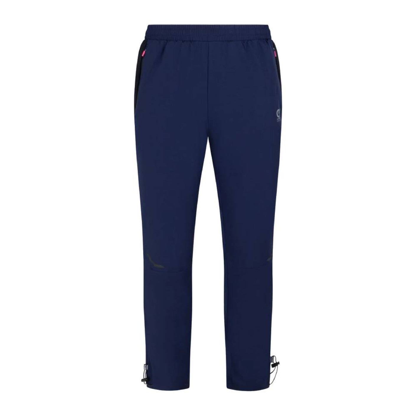 Cruyff Elite Trainingspak Full-Zip Donkerblauw Zwart Zilver Roze