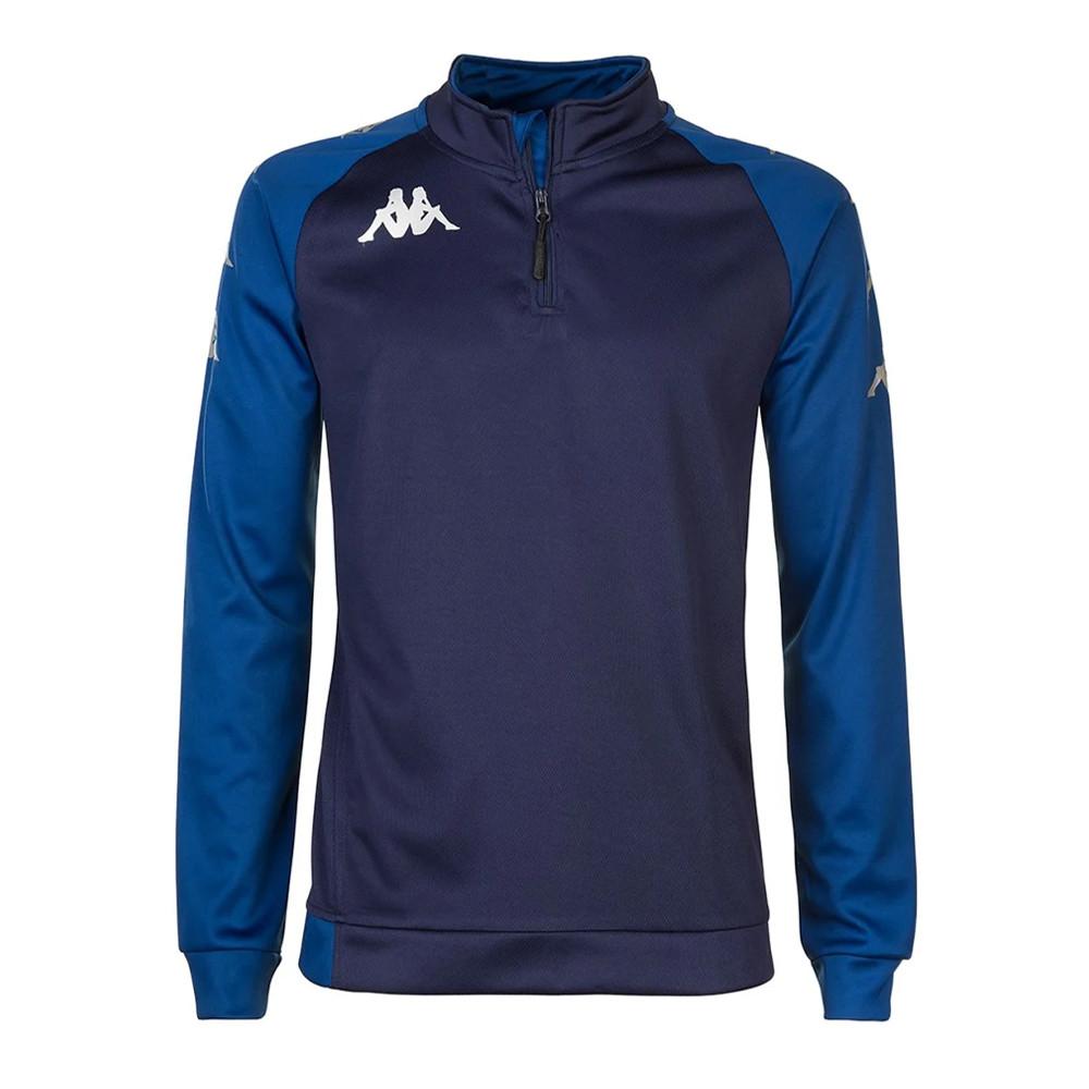 Kappa Sweat D'entrainement 1/2 zip Marine Homme Kappa Trieste