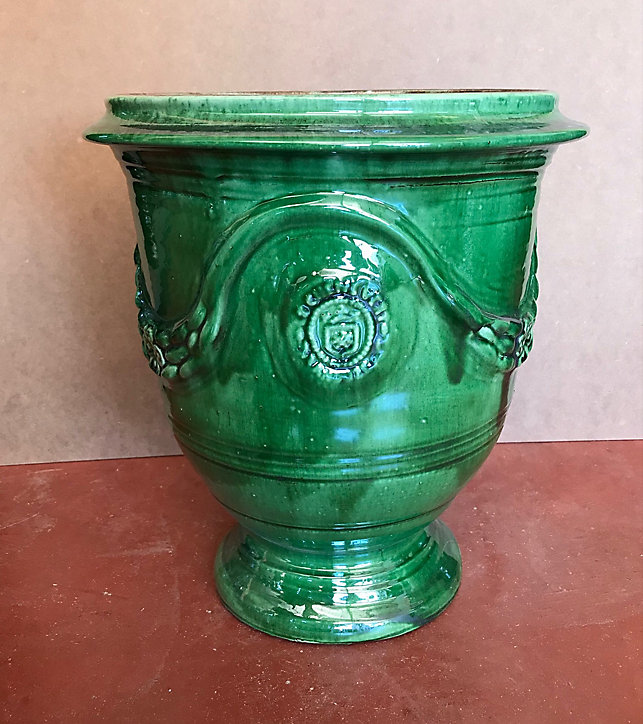 Vase Anduze vert H.38 cm