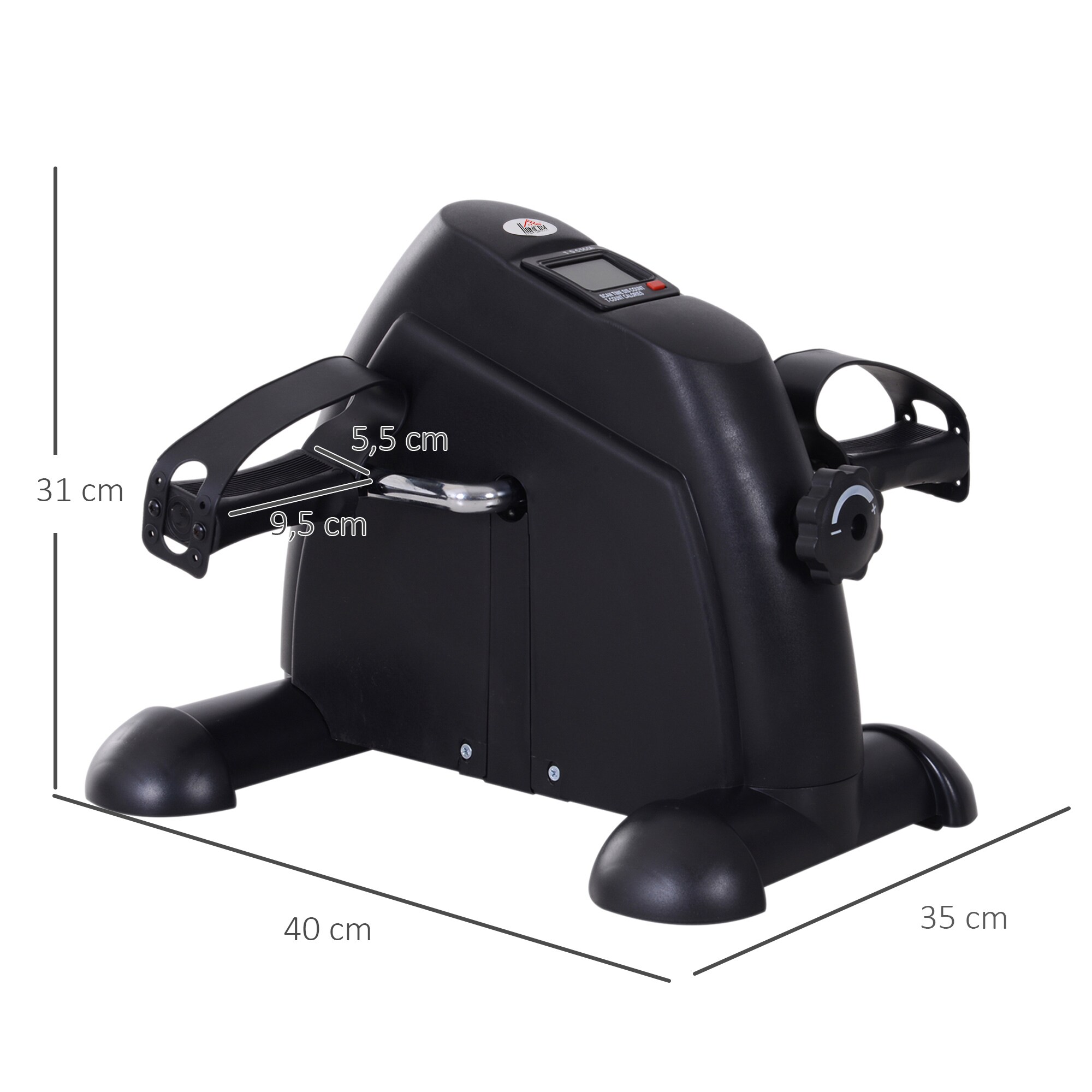 HOMCOM Pedaltrainer mit LCD-Display 39 x 40 x 31 cm (BxTxH)