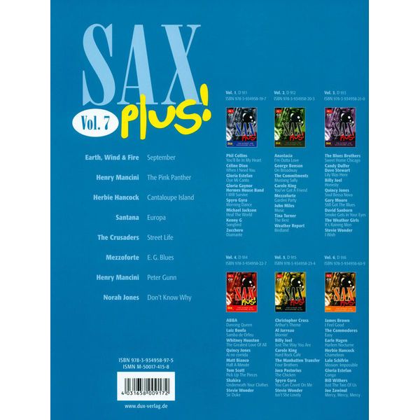 Edition Dux Sax Plus Vol.7 Bb/Eb