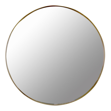 Spiegel Coco rond goud 70cm