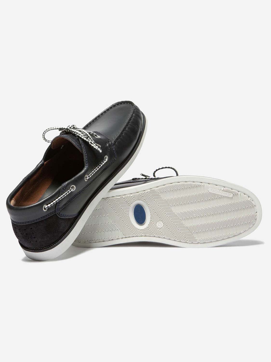 Chaussures Bateau Homme Cuir Marine