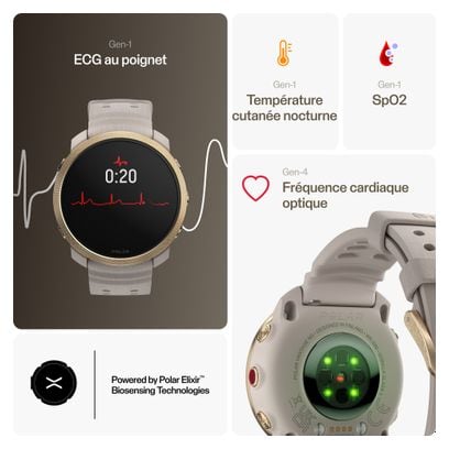 Montre Connectée Multisports Polar Vantage M3 Greige Sand