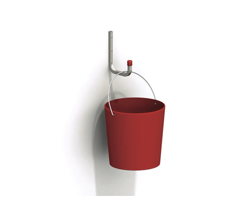 Alfer wandhaak D 115 x B 140 mm, gegalvaniseerd staal rood