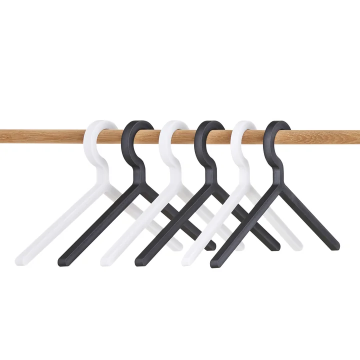 Woud - Illusion Hanger (3er-Set), schwarz