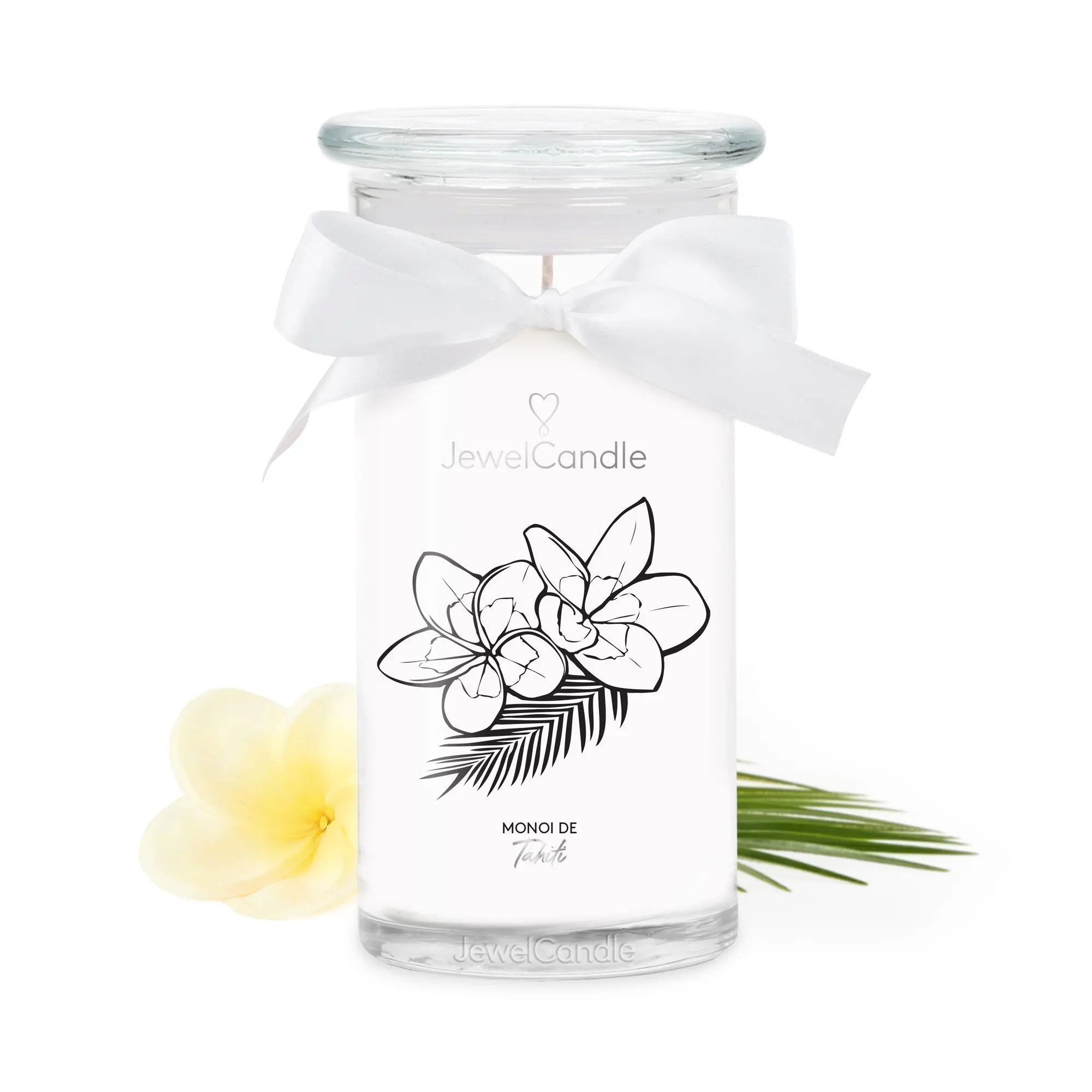 Jewel Candle - MONOÏ DE TAHITI Bougie Parfumée avec Bijou en argent massif 925- Bougie