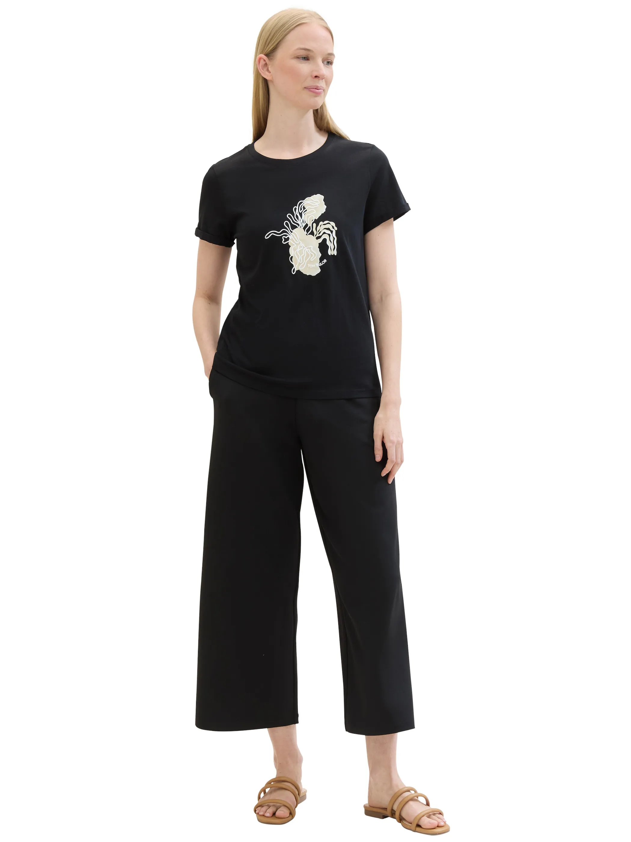 Damen T-Shirt mit Rubber Print