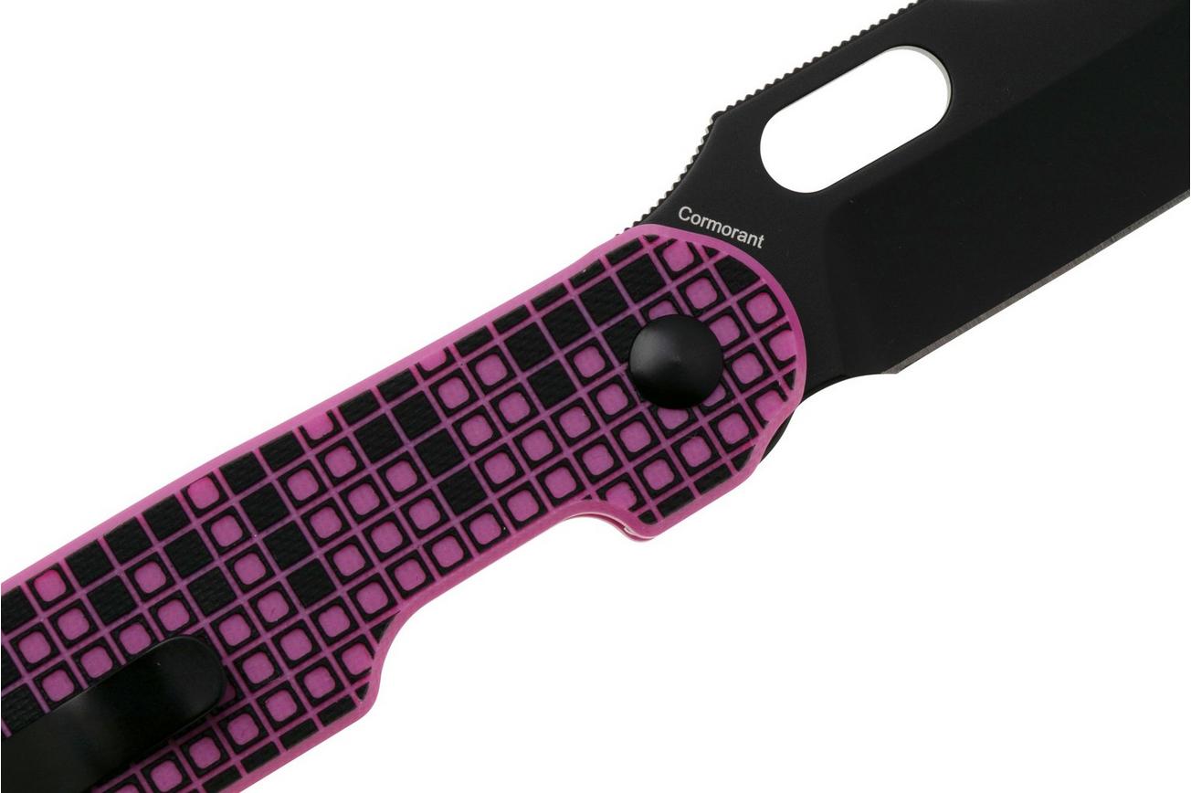 Kizer Vanguard Cormorant V4562A2 Black Nitro V, Black and Pink G10, zakmes