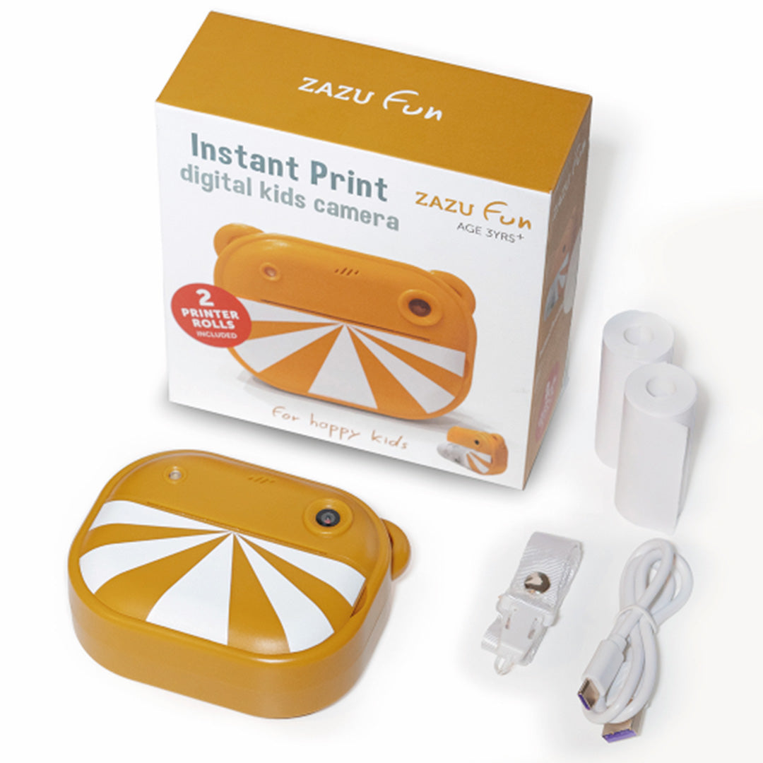 zazu kindercamera met thermische printer - geel