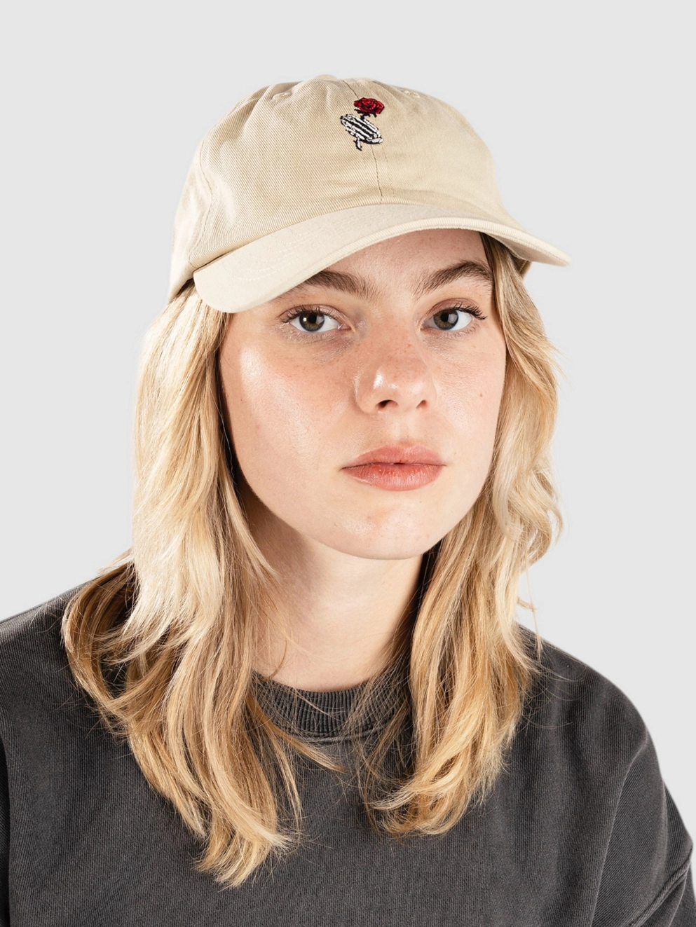 Empyre Rose Hand Dad Hat Cap beige/khaki