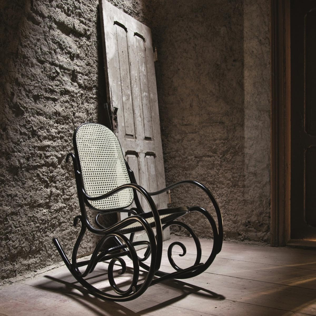 Schommelstoel Felicia Thonet Wit