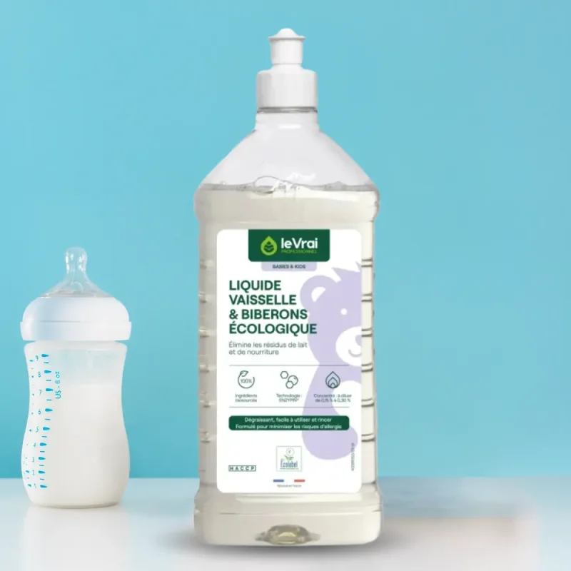LE VRAI - Liquide vaisselle pour biberons - Ecolabel - 1L