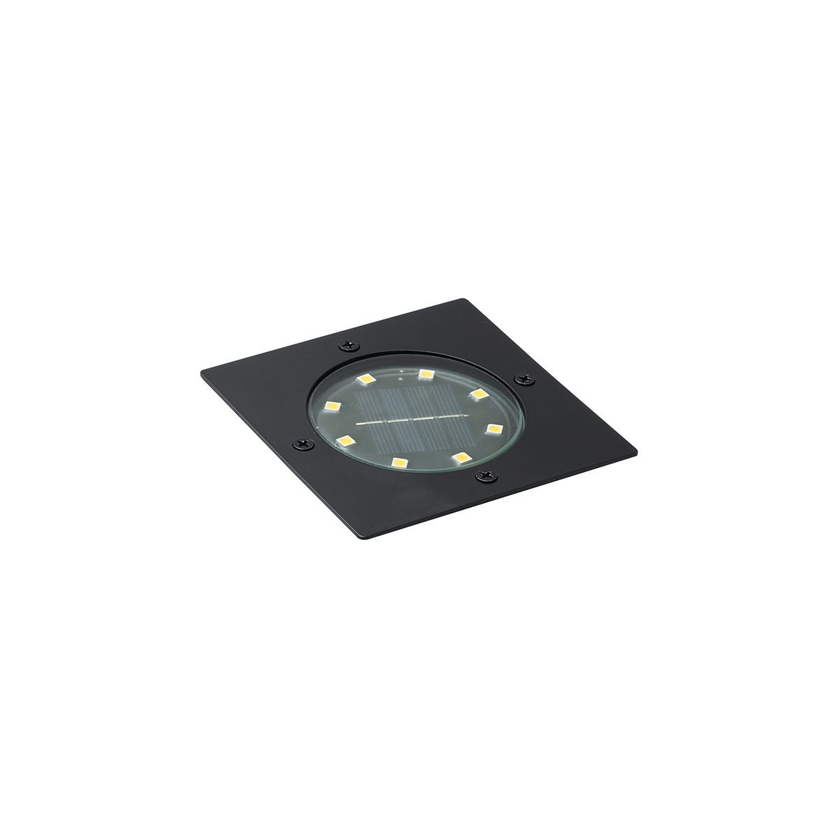 Set van 6 grondspots zwart vierkant incl. LED IP65 solar - Terry