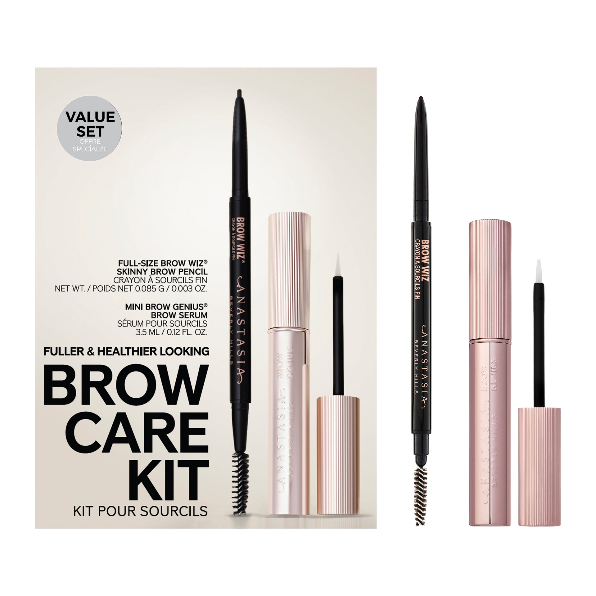 Brow Care Kit Medium Brown