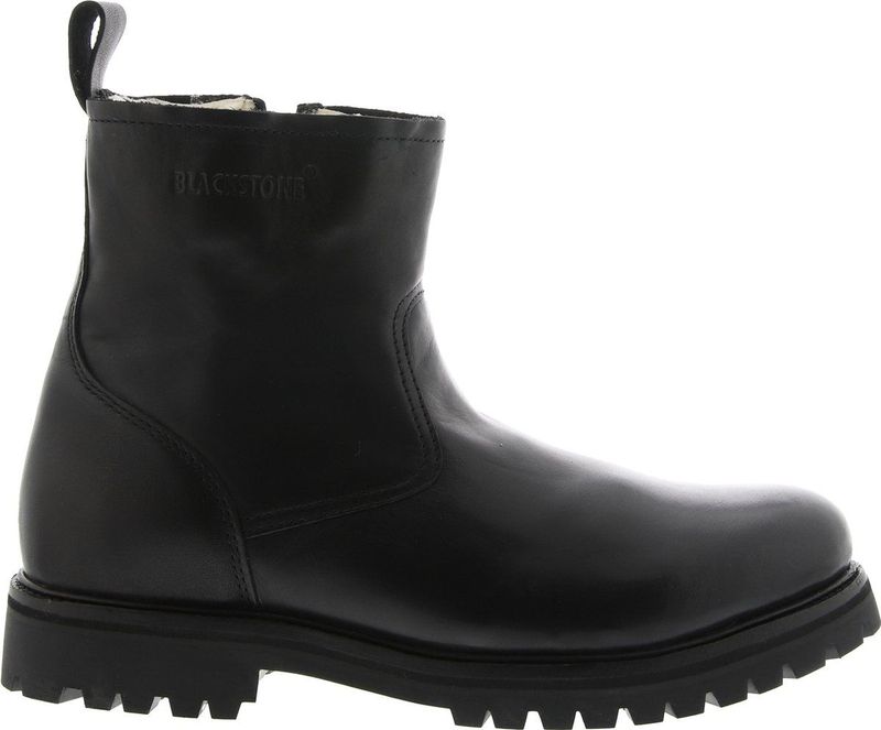 Kami - OM63 - Boots - Zwart - Leer - Schapenvacht Voering