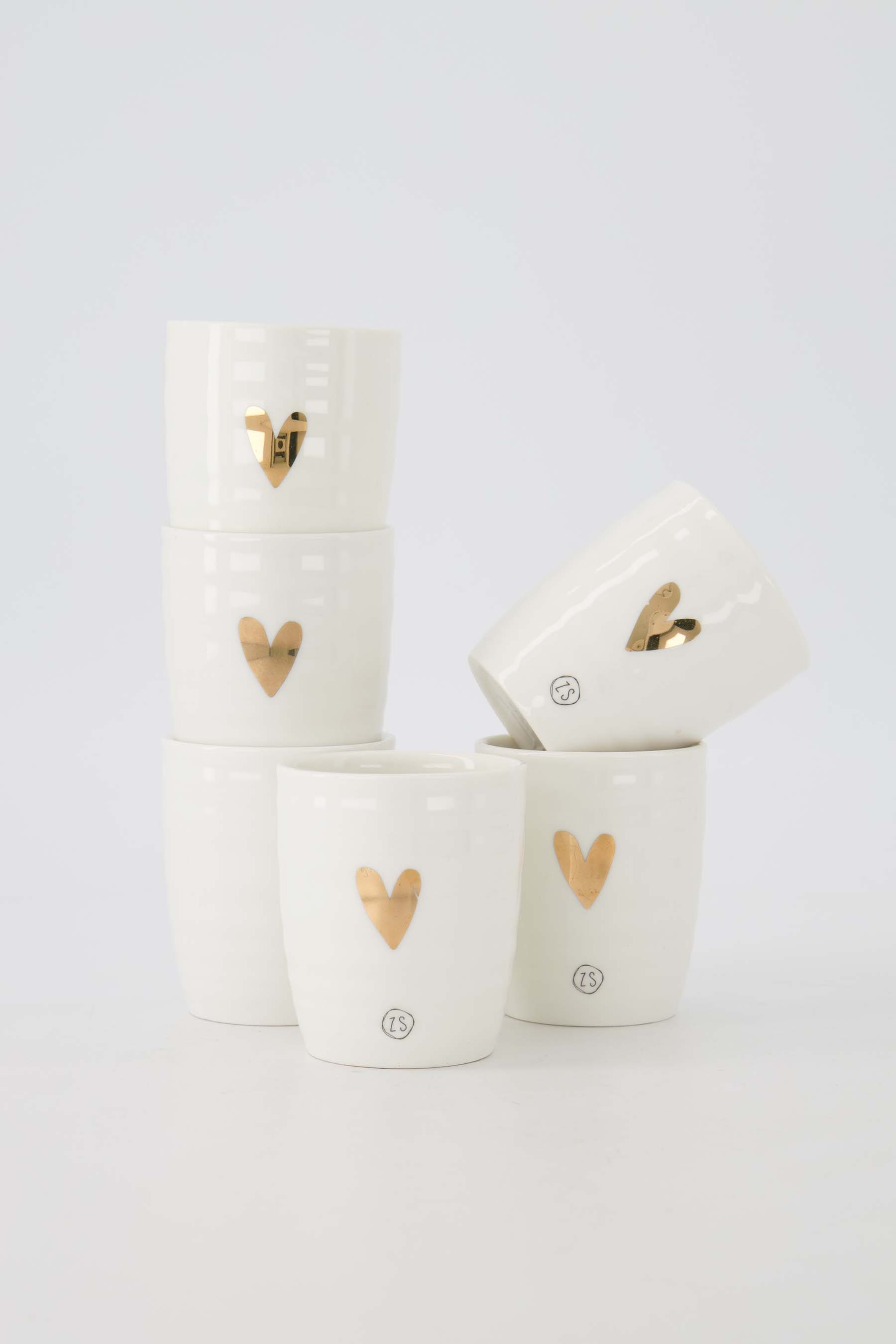 set van 6 espressokopjes