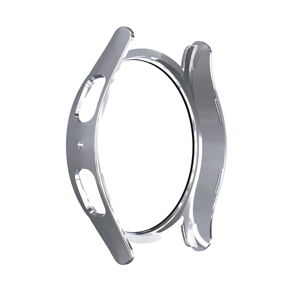 Samsung Galaxy Watch 5 / 4 (40 mm) Hardcase Bumper   Display Schutzglas - Silber