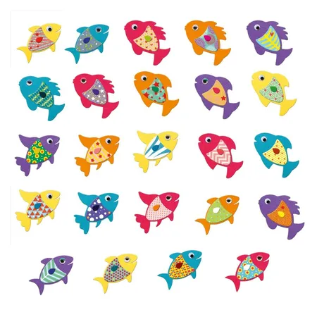 Djeco Sticker: Ich liebe Fische