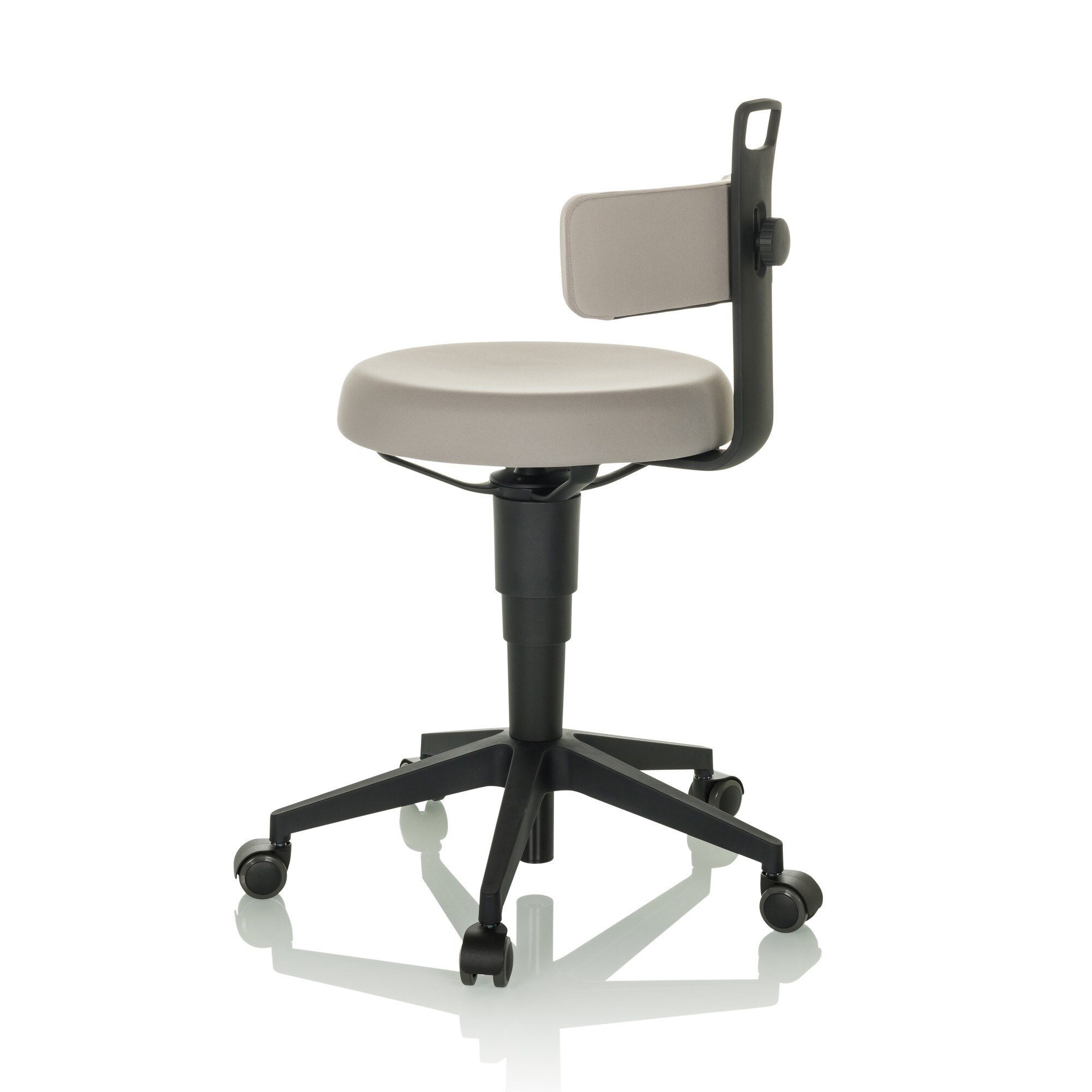 Drehhocker TOP WORK FLEX Stoff ohne Armlehnen hjh OFFICE