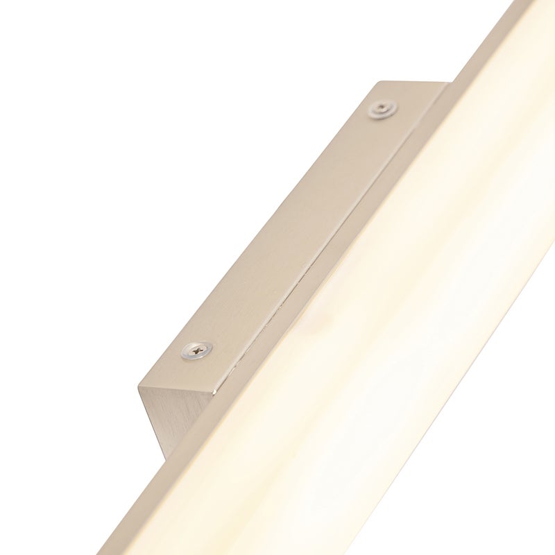 Moderne badkamerwandlamp, staal, 92 cm, IP44 - Cascada