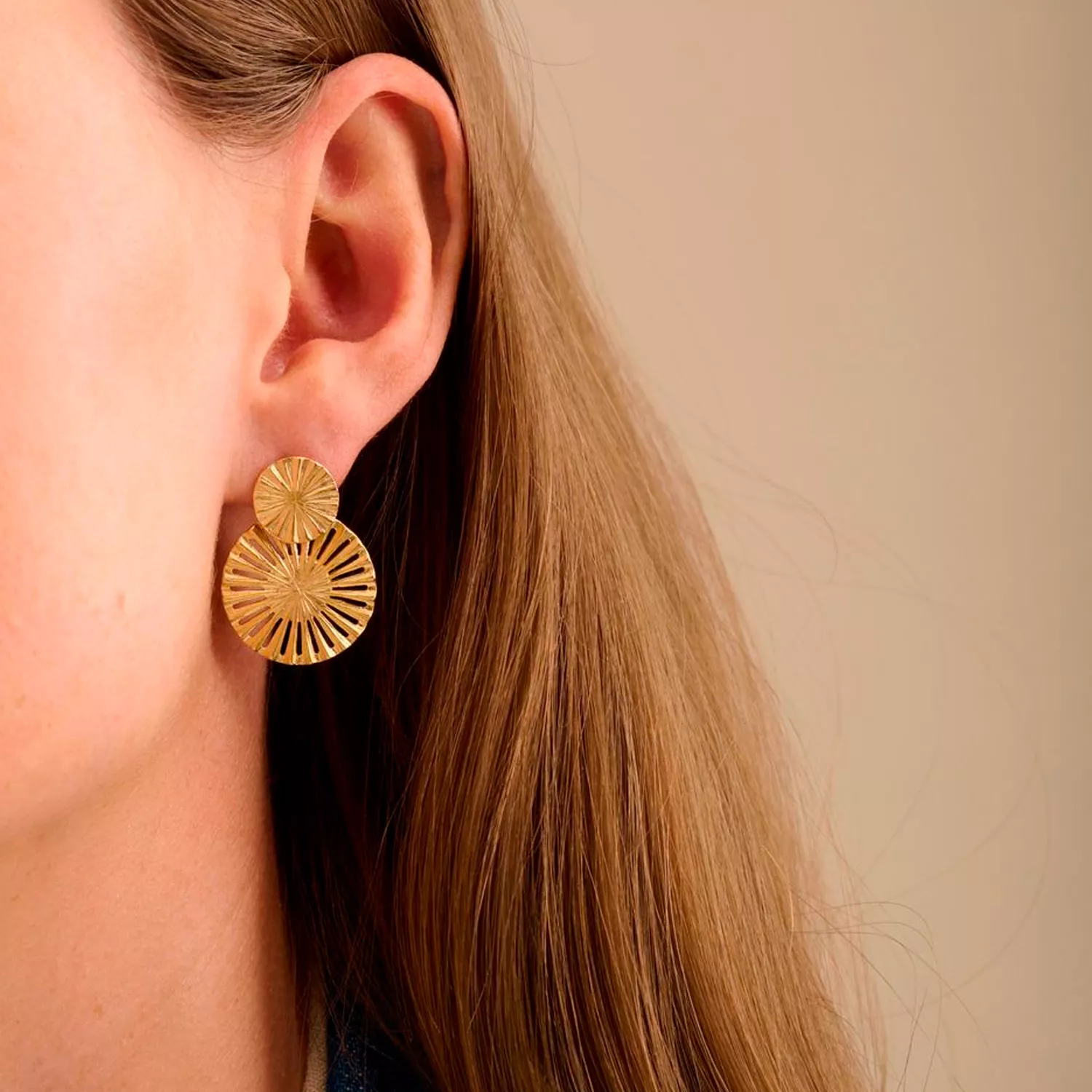 Pernille Corydon Starlight Øreringe 18 kt. Silikone e-379-gp