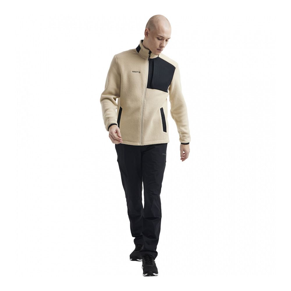 Craft ADV EXPLORE PILE - Polaire Homme ecru/black