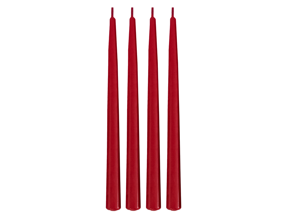 VELA DIPPING MANULENA PACK 4 VERMELHO 22X30CM