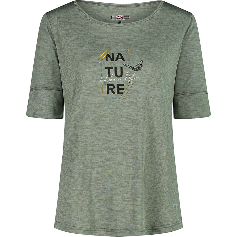 CMP Damen Melange Print T-Shirt