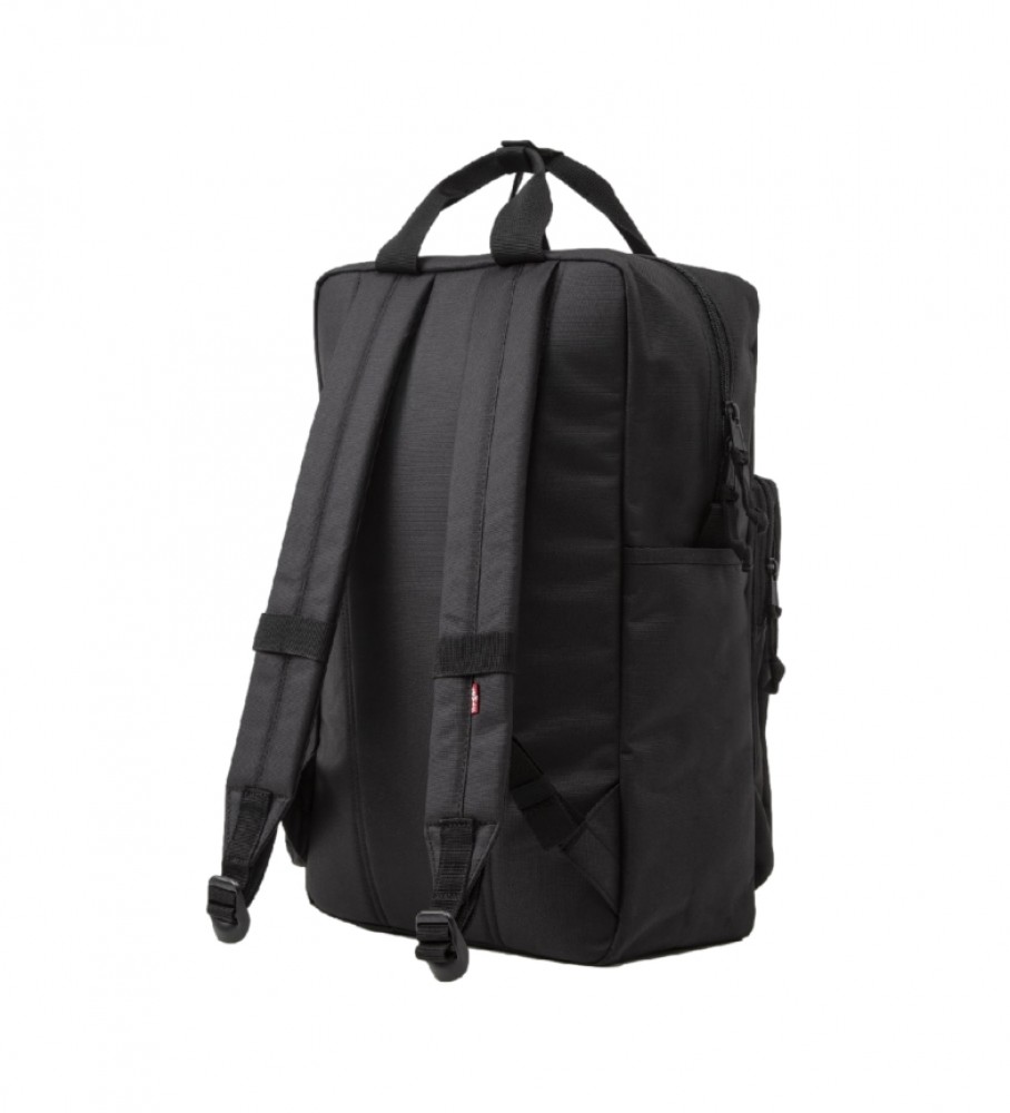 Mochila Levi's L-Pack Grande Preta - 29x20x45,5cm -