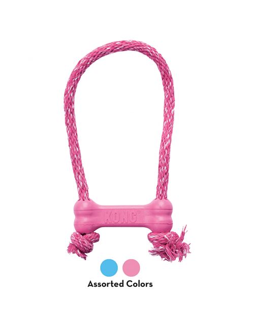 Kong Goodie Bone Met Touw Puppy - Hondenspeelgoed - 8 cm Assorti Xsmall
