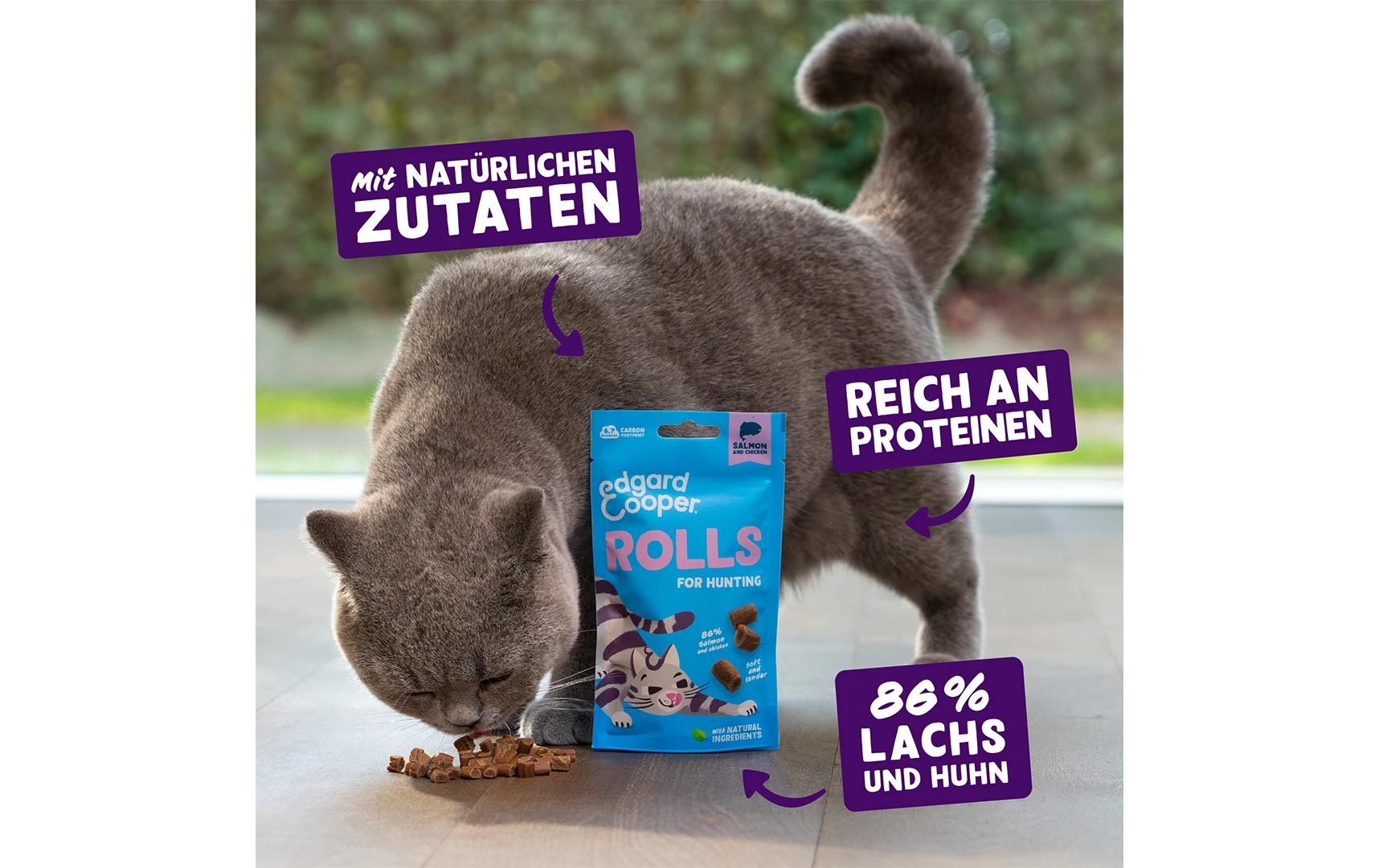 Katzen-Snack Rolls Lachs 45 gSnack für Katzen