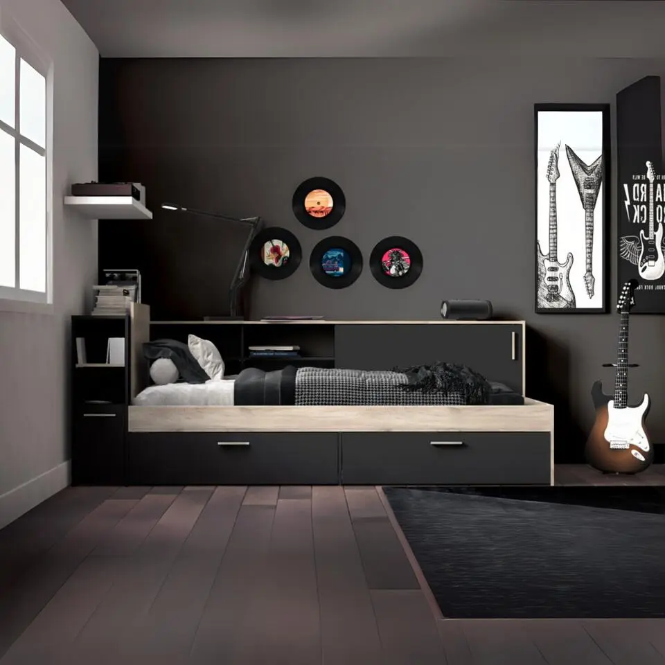 CALICOSY - Bed LIFE - - 87,7x119,2x229,4 cm