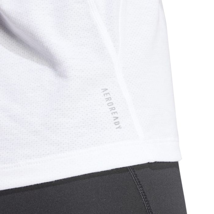adidas Dame T-shirts Own The Run E 3-Stripes T-shirt Hvid