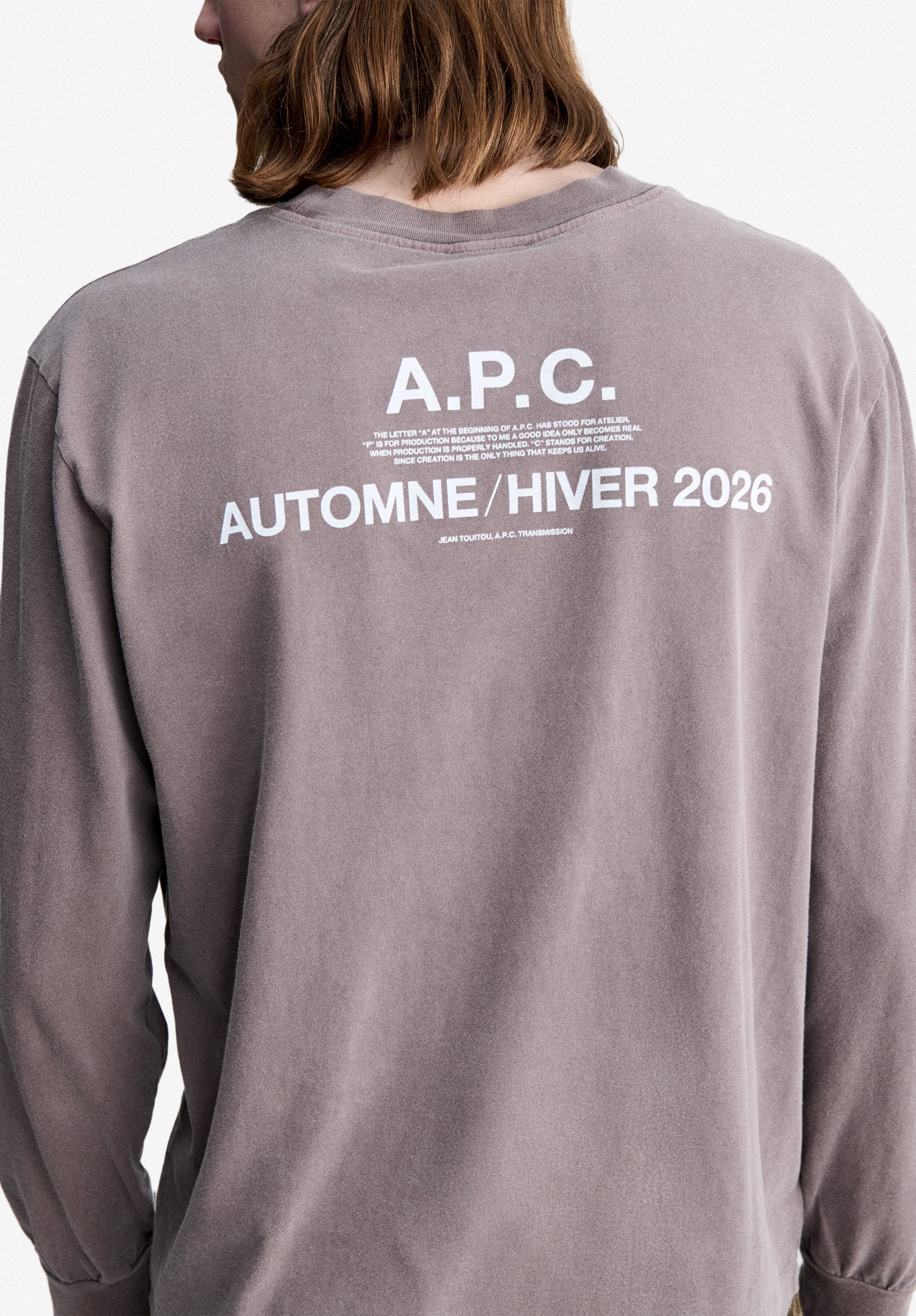 T-Shirt manches longues A.P.C. Hiver 26 marron noisette - Noisette