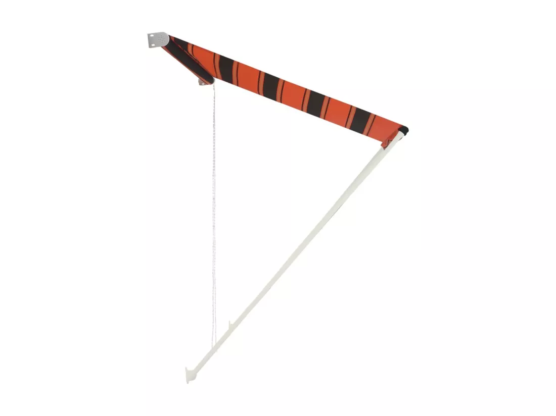 Auvent rétractable 400x150 cm Orange et marron