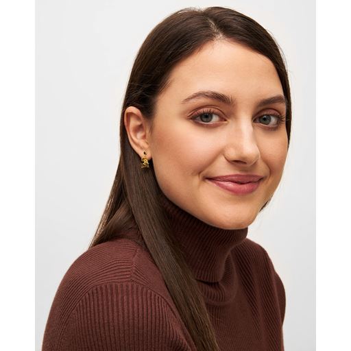 LULU Copenhagen Word Love Dangling Ørering, Gold Plated