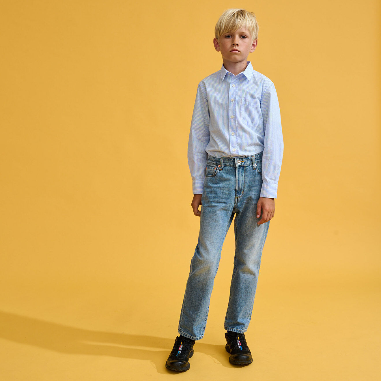 Bellerose Chemise Ganix rayée bleue