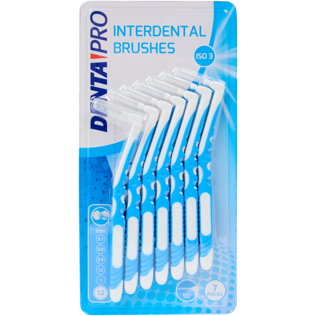Dentapro interdentale borsteltjes 7 stuks | 1,2 mm