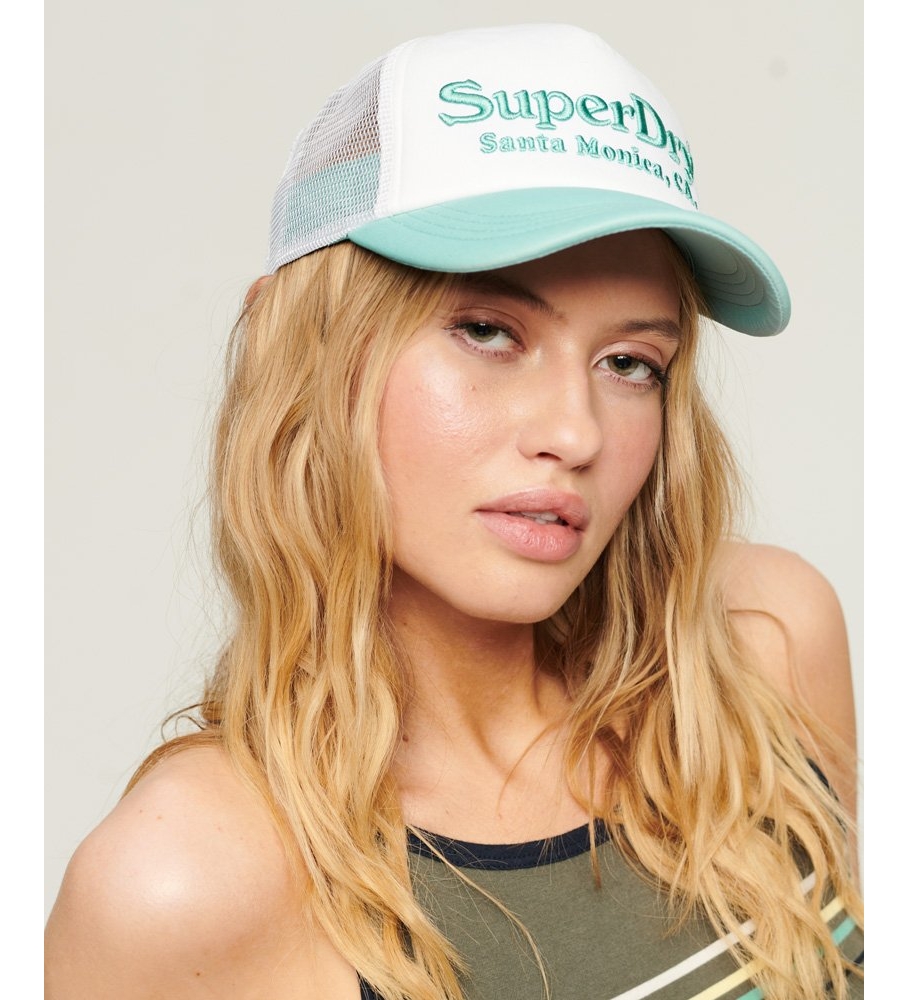 Boné Trucker Superdry Vintage Logo Azul