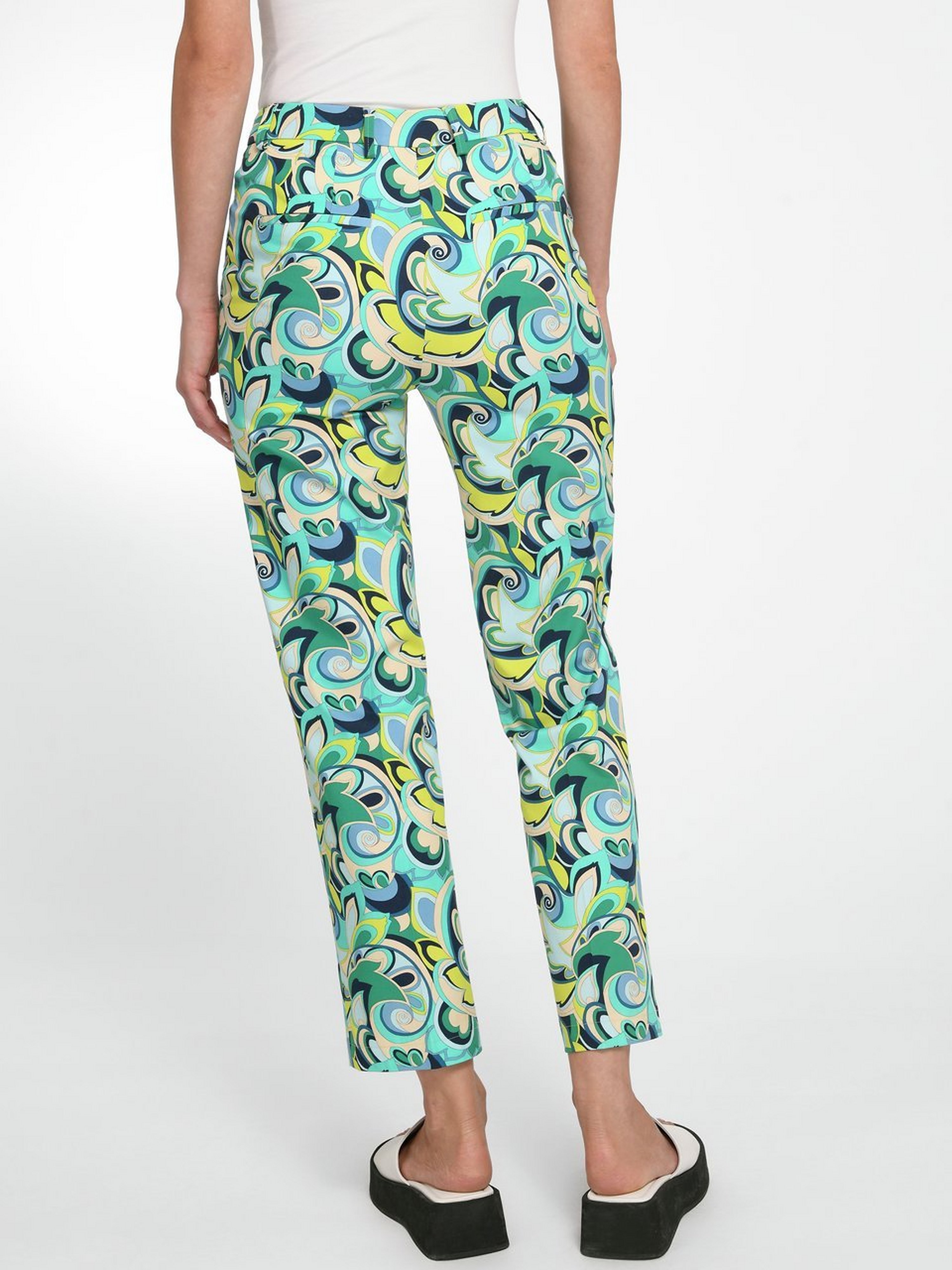 Knöchellange Wide Leg-Hose