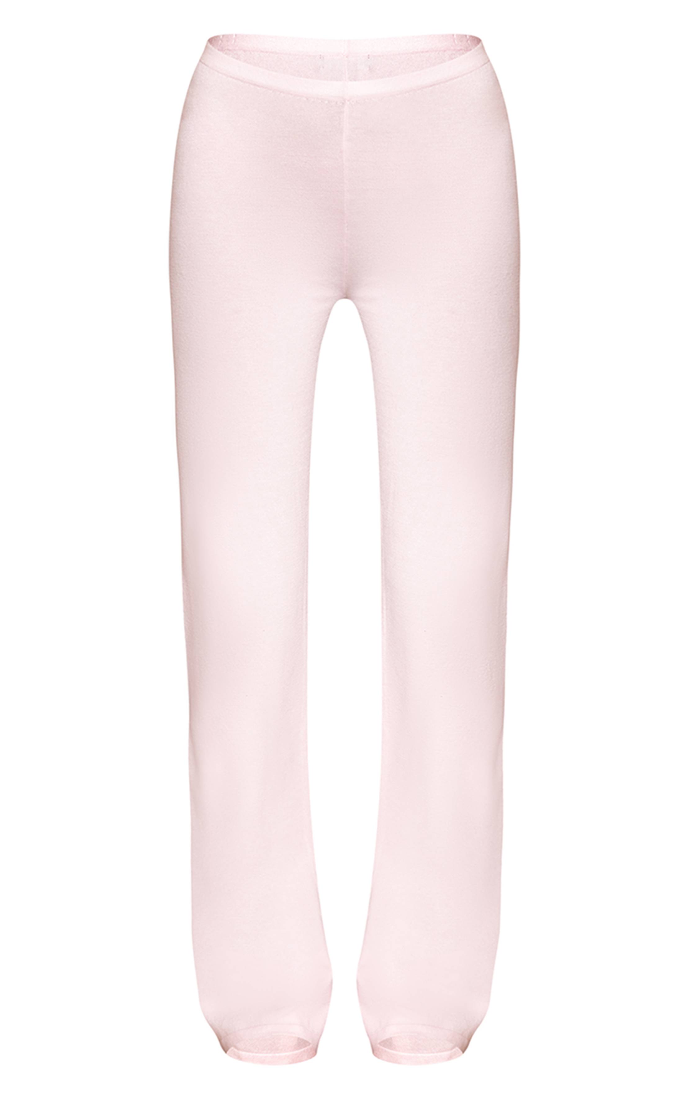 Rose Legging Évasé En Maille Fine